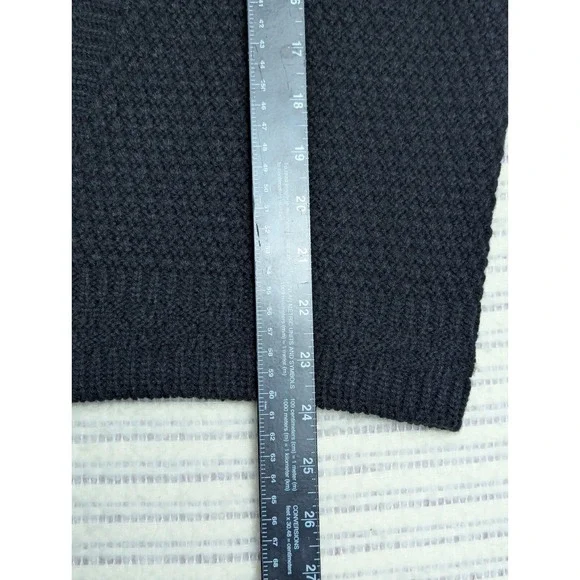 L/XL Vintage Worthington Essentials Black Sweater Vest Button Waist Acrylic Made - Picture 7 of 7